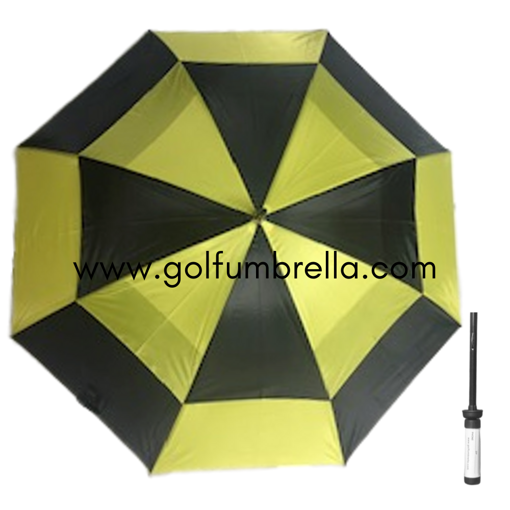 60 Two Toned Double Canopy Golf Umbrella
