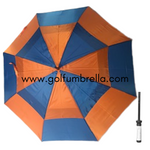 60" Two-Toned Double Canopy Golf Umbrella