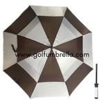 60" Two-Toned Double Canopy Golf Umbrella (Bulk 25)