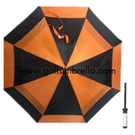 60" Two-Toned Double Canopy Golf Umbrella (Bulk 25)